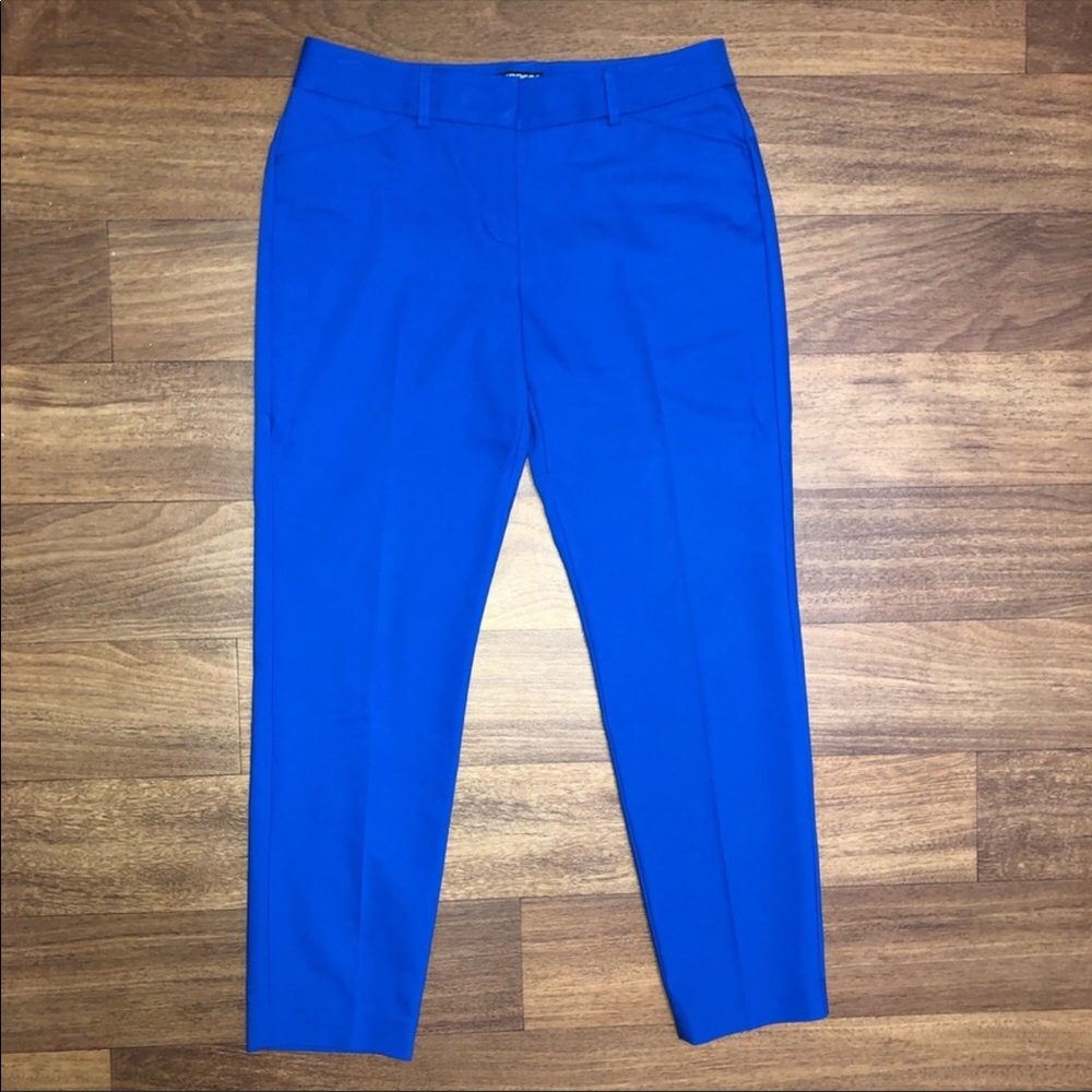 Express Royal Blue Cropped Editor Ankle Pant 🔷